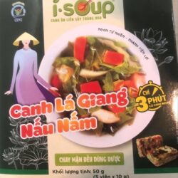 isoup canh lá giang nấu nấm