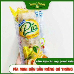Bánh Pía mini đậu sầu riêng trứng 卵ドリアン饅頭