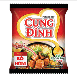 MÌ CUNG ĐÌNH HƯƠNG VỊ BÒ HẦM/牛肉煮込み味ラーメン