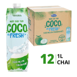 THÙNG NƯỚC DỪA TƯƠI VINAMILK 1L | 新鮮なココナッツジュース