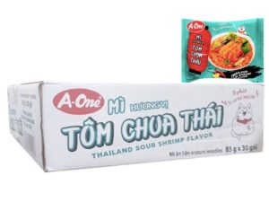 THÙNG MÌ A-ONE VỊ LẨU TÔM CHUA THÁI/エーワンラーメン(30袋)