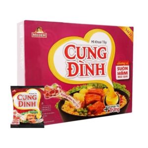 THÙNG MÌ CUNG ĐÌNH SƯỜN HẦM NGŨ QUẢ/ あばら肉煮込み味ラーメン(30袋)