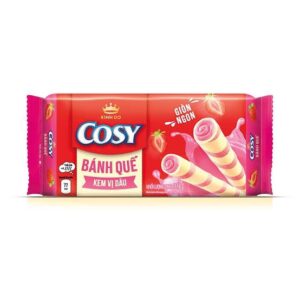 BÁNH QUẾ VỊ KEM DÂU COSY/コージー ワッフルケーキ ストロベリー風味