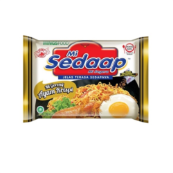 インドネシア料理 インスタント麺 (Mi Sedaap)Mi Goreng Ayam Krispi インスタント焼きそば - gói