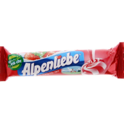 KẸO ALPENLIEBE HƯƠNG KEM DÂU/ストロベリー風味のアルペンリーベ キャンディーバー