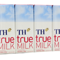 Lốc Sữa TH TRUE mikl 180ml vị dâu