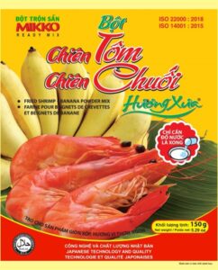 Bột chiên tôm chiên chuối Hương Xưa Mikko gói 150g