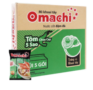 THÙNG OMACHI VỊ TÔM CHUA CAY/オマチインスタントラーメン辛いエビ風味(30袋)