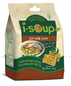 Canh Ăn Liền Súp Nấm Chay I-Soup NFC Gói 5 Viên 10G