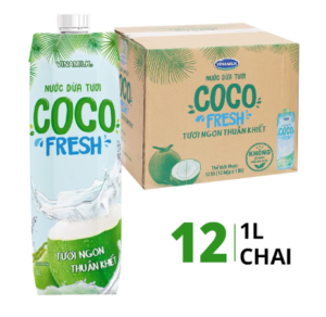THÙNG NƯỚC DỪA TƯƠI VINAMILK 1L | 新鮮なココナッツジュース