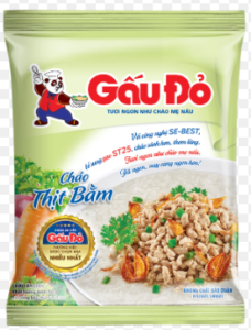 CHÁO THỊT BẰM GẤU ĐỎ 50G/インスタントおかゆ