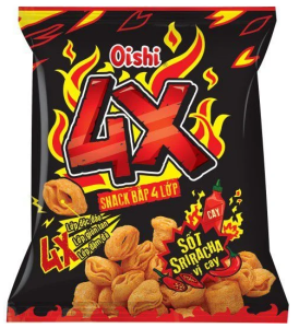 SNACK OISHI BẮP 4 LỚP/オイシー コーン 4層スナック