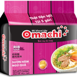 MÌ KHOAI TÂY OMACHI SƯỜN HẦM 5 GÓI/オマチインスタントラーメン豚肉風味(5袋)