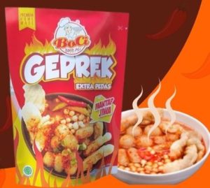 boci geprek extra pedas