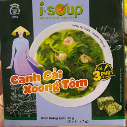 ISOUP CANH CẢI XOONG TÔM