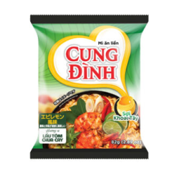 MÌ CUNG ĐÌNH VỊ LẨU TÔM CHUA CAY/酸っぱい辛いエビ鍋風味ラーメン - gói