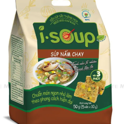 Canh Ăn Liền Súp Nấm Chay I-Soup NFC Gói 5 Viên 10G