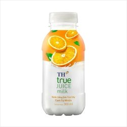 Nước uống sữa trái cây vị cam TH truejuice 5 hộp milk 300ml juice milk drink Natural orange TH True Juice milk 300ml