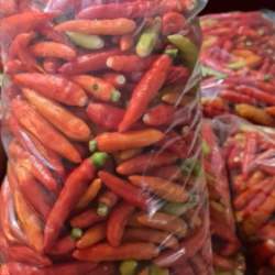MIX SUPER HOT CHILI /CABE RAWIT ORANGE /赤唐辛子500g