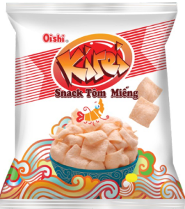 Snack Oishi Kirei tôm miếng 45g