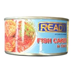 Ready fish cakes in curry