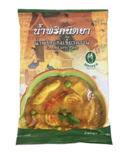 Cà ri xanh.green curry -グリーンカレーペースト ニッタヤ パック 500g
